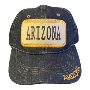 Arizona Denim Jean Hook‎ & Loop Adjustable Strap Cap Baseball Hat